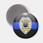 Thin Blue Line en Lest We vergeten Badge Magneet (Voorkant / Achterkant)