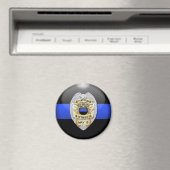 Thin Blue Line en Lest We vergeten Badge Magneet (Insitu (Vaatwasser))