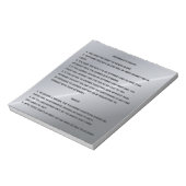 Thin Blue Line en Miranda Rights Warning and Waive Notitieblok (Linkerzijde)