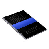Thin Blue Line en Miranda Rights Warning and Waive Notitieboek (Rechterzijde)