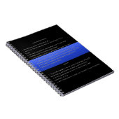 Thin Blue Line en Miranda Rights Warning and Waive Notitieboek (Rechterzijde)