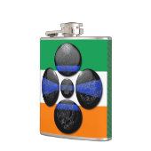 Thin Blue Line en Six Irish Symbols Heupfles (Links)