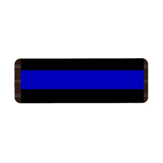 Thin Blue Line Etiket (Voorkant)