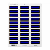 Thin Blue Line Etiket (Full Sheet)