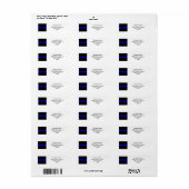 Thin Blue Line Etiket (Full Sheet)