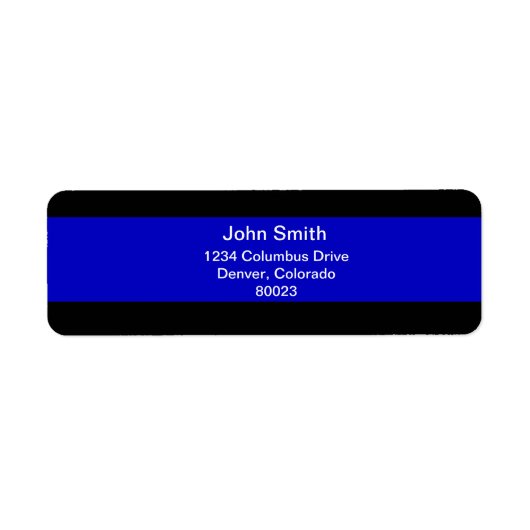 Thin Blue Line Etiket (Voorkant)
