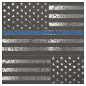 Thin Blue Line Fabric Stof (Swatch)