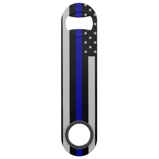 Thin Blue Line Flag Bottle Open Speed Flessenopener (Voorkant)