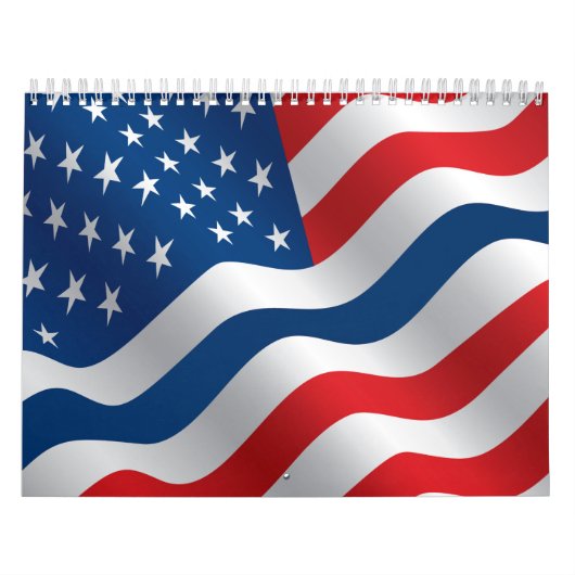 Thin Blue Line Flag Calendar Kalender (Hoes)