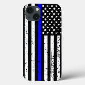 Thin Blue Line Flag Case (Achterkant)