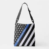 Thin Blue Line Flag Crossbody Bag Crossbody Tas (Voorkant)