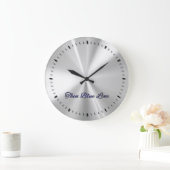 Thin Blue Line Flag Inlay Buttonnen Grote klok (Huis)