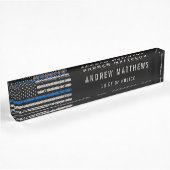 Thin Blue Line Flag Law Enforcement Officer Naambordje