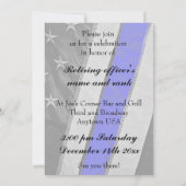 Thin Blue Line Flag Law Enforcement Retirement Kaart (Achterkant)