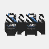 Thin Blue Line Flag Police Retirement Party Bedankdoosjes (Uitgevouwen)