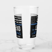 Thin Blue Line Flag Police Retirement Party Glas (Links)