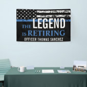 Thin Blue Line Flag Police Retirement Party Spandoek (Beurs)