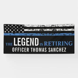 Thin Blue Line Flag Police Retirement Party Spandoek