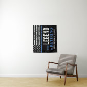 Thin Blue Line Flag Police Retirement Party Wandkleed (In situ)