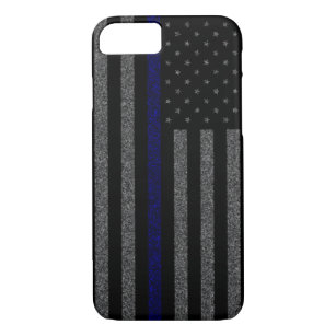 Thin Blue Line Flag Support Police iPhone 8/7 Hoesje
