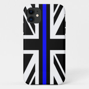 Thin Blue Line Flag, symbool van politie politie p Case-Mate iPhone Case