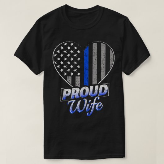 Thin Blue Line Flag Thin Blue Line Women Police W T-shirt (Design voorkant)