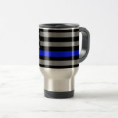 Thin Blue Line Flag Travel Mug Reisbeker (Voorkant rechts)