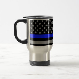Thin Blue Line Flag Travel Mug Reisbeker