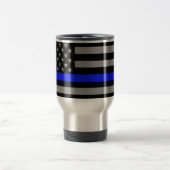 Thin Blue Line Flag Travel Mug Reisbeker (Center)