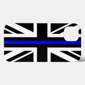 Thin Blue Line Flag united kingdom police cop symb Case-Mate iPhone Case (Achterkant (horizontaal))