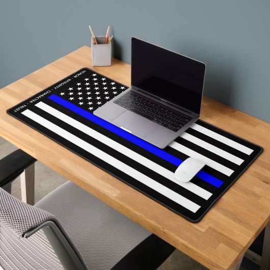 Thin Blue Line Flag (United States) Bureaumat (Kantoor 2)