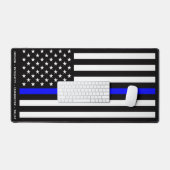 Thin Blue Line Flag (United States) Bureaumat (Keyboard & Muis)