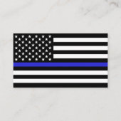 Thin Blue Line Flag, VS-politie / gepersonaliseerd Visitekaartje (Voorkant)