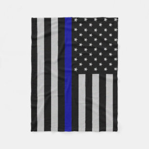 Thin Blue Line Fleece Blanket Deken