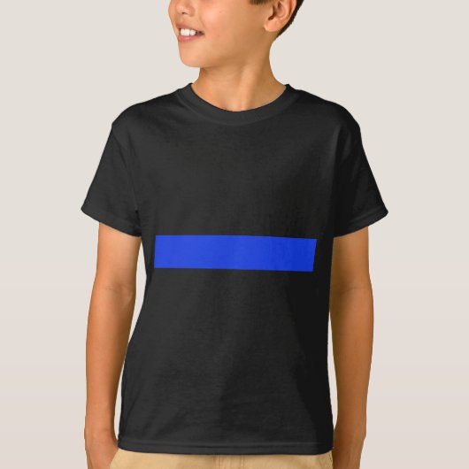 Thin Blue Line FontOnly T-shirt (Voorkant)
