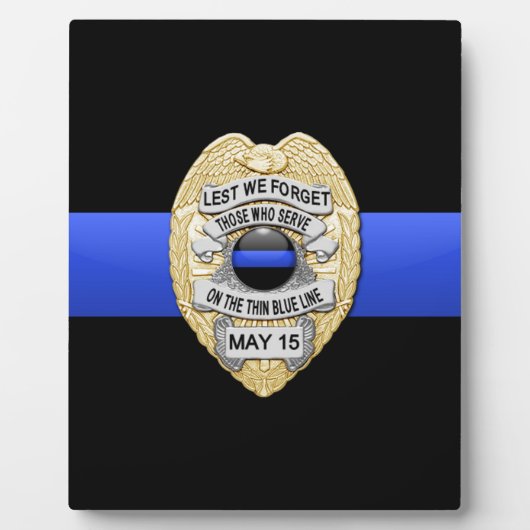 Thin Blue Line Fotoplaat (Voorkant)