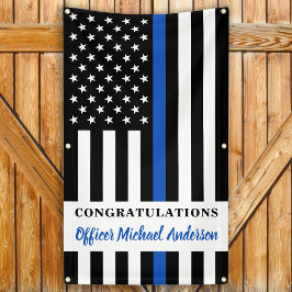 Thin Blue Line Gefeliciteerd politiepartij Spandoek