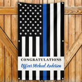 Thin Blue Line Gefeliciteerd politiepartij Spandoek