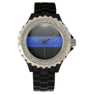 Thin Blue Line - Gepensioneerd Horloge