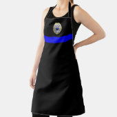 Thin Blue Line - Gepensioneerd politie lang Schort (Insitu)