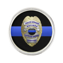 Thin Blue Line Gepensioneerd politiebadge