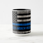 Thin Blue Line Gift - Wetshandhaving VS - Politie Mok (Midden)