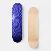Thin Blue Line Glossy Swirl Persoonlijk Skateboard (Voorkant)