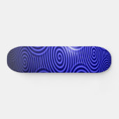 Thin Blue Line Glossy Swirl Persoonlijk Skateboard (Horizontaal)