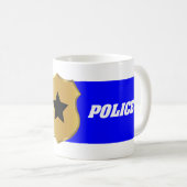 Thin Blue Line, God Bless Police Koffiemok (Voorkant rechts)