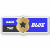 Thin Blue Line, God Bless Police Sticker (Voorkant)