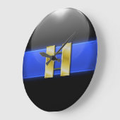 Thin Blue Line - Gold Police Captain Bars Grote Klok (Hoek)