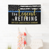 Thin Blue Line Gold Police Retirement Party Spandoek (Insitu)