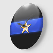 Thin Blue Line - Gold Star Chief Rank Insignia Grote Klok (Hoek)