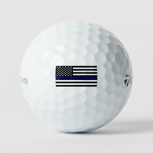 Thin Blue Line Golfballen (Voorkant)